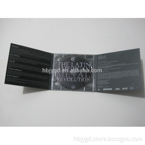 CD Digipak , 750gsm cardboad paper, 6 panels ,Matt Lamination , Golden UV Sport, Shrink wrapping